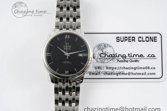 0502 De Ville SS TWF 1:1 Best Edition Black Dial on SS Bracelet MIYOTA Unisex 7835